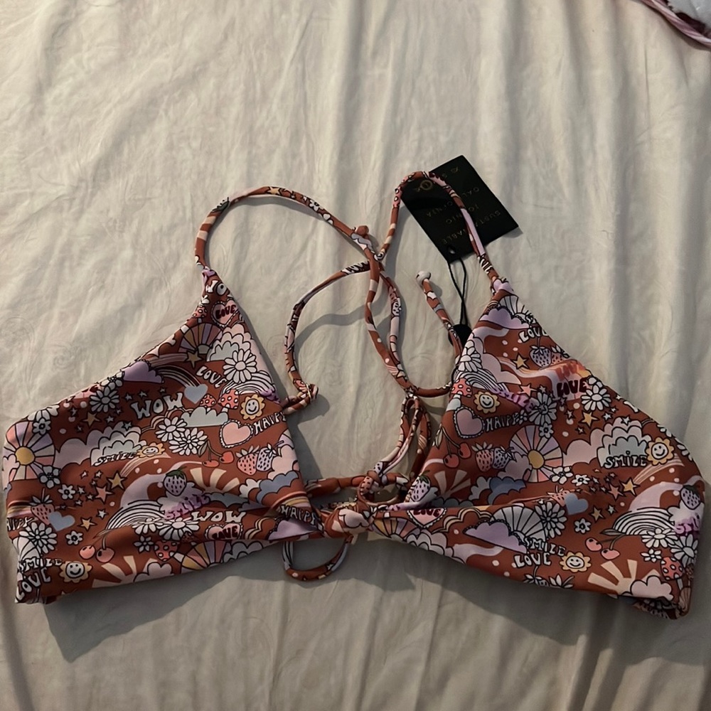 SKATIE Swim Size L bikini top patterned